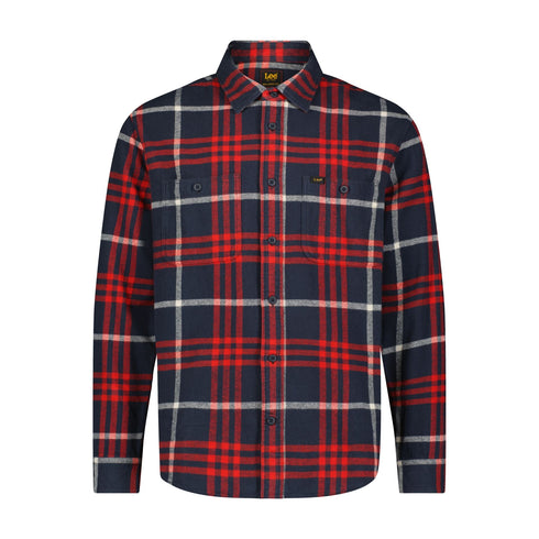 Lee Men's Worker Shirt 2.0 in Rivet Navy