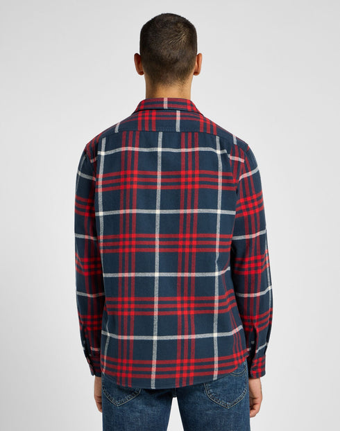 Lee Men's Worker Shirt 2.0 in Rivet Navy