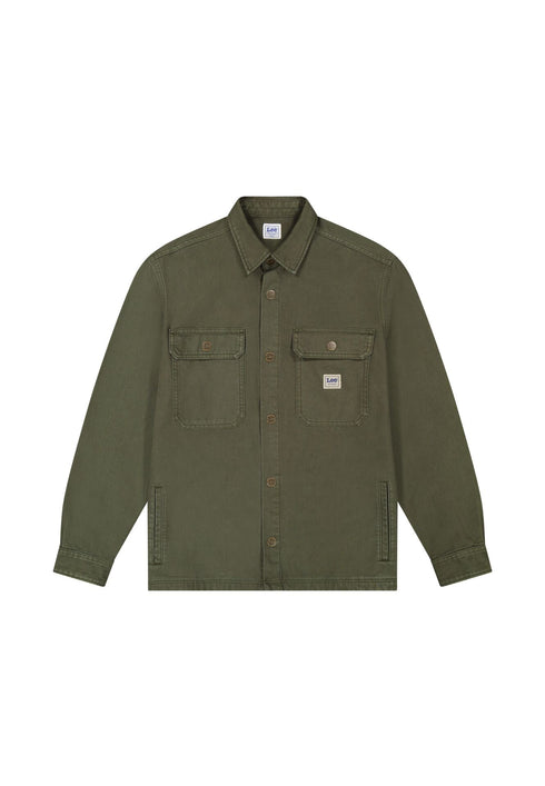 Lee Men's Workwear Overshirt In Oak Moss - Rodeo In