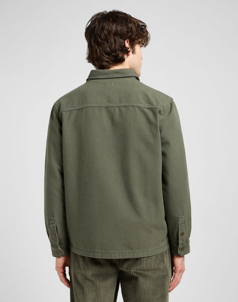 Lee Men's Workwear Overshirt In Oak Moss - Rodeo In