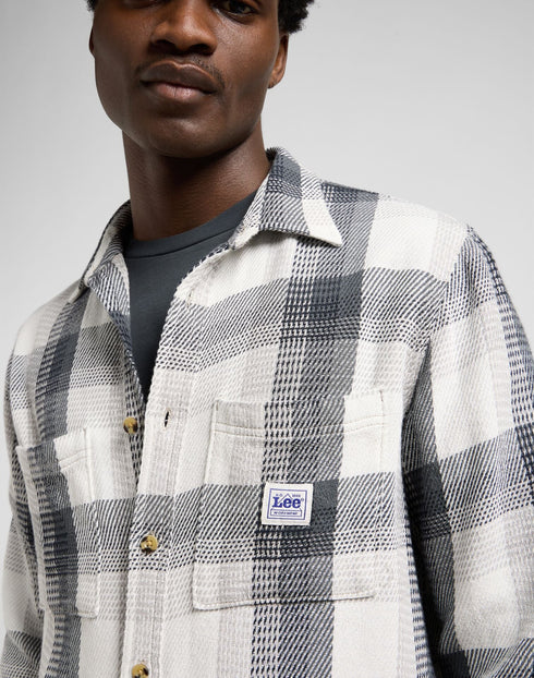 Lee Men's Workwear Shirt 2_0 In Rebel Navy Plaid - Rodeo In