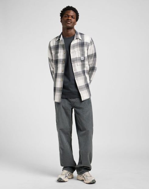 Lee Men's Workwear Shirt 2_0 In Rebel Navy Plaid - Rodeo In
