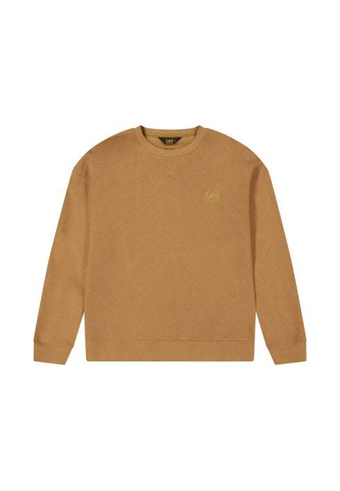 Lee Men's WW Essential Crew Sweatshirt In Dark Khaki - Rodeo In