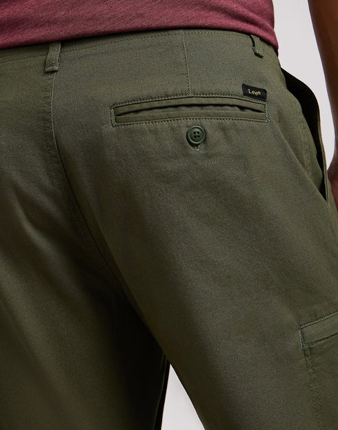 Lee Men's XC Welt Pocket Shorts In Olive Grove
