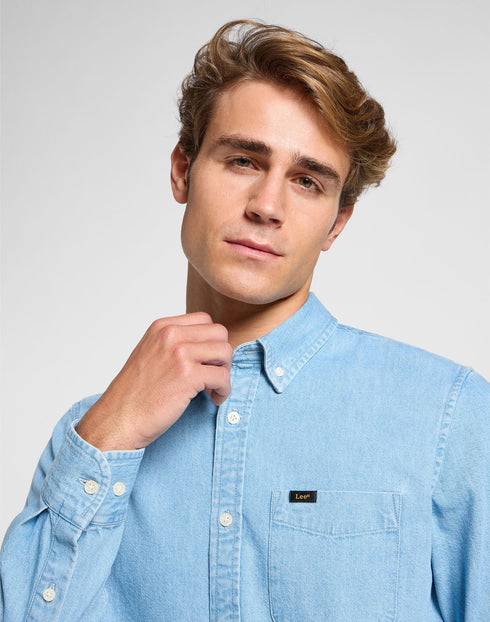 Lee Men's Button Down Shirt in Lakeside Wash