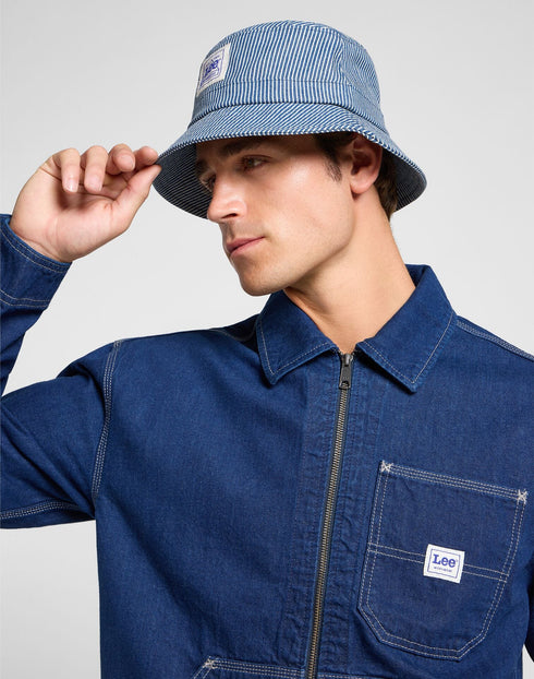 Lee Railroad Bucket Hat In Railroad Navy - Rodeo In