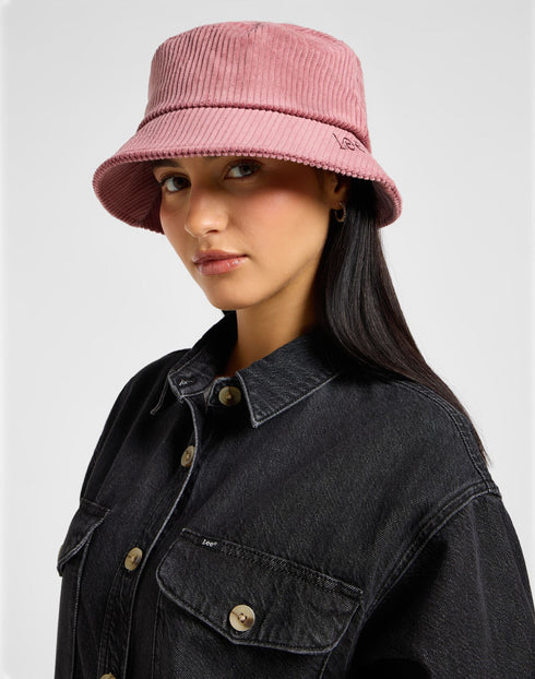 Lee Soft Cord Bucket Hat In Cinnamon
