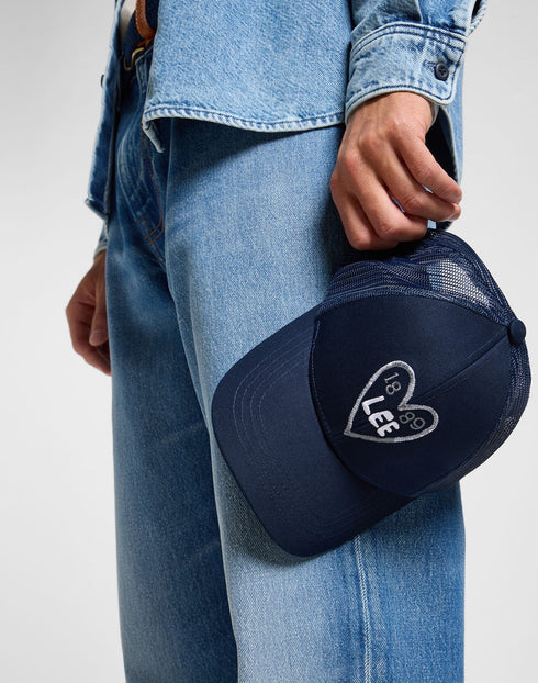 Lee Trucker Cap In Rivet Navy - Rodeo In