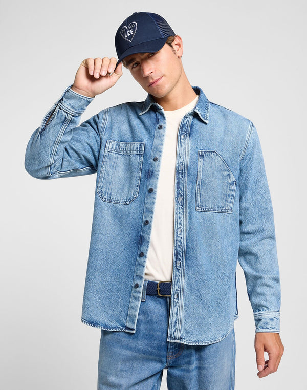 Lee Trucker Cap In Rivet Navy - Rodeo In