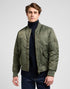 Lee Unisex Bomber Jacket In Oak Moss