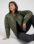 Lee Unisex Bomber Jacket In Oak Moss