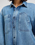 Lee Unisex Engineer Overshirt In Blue Meadow Wash