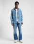 Lee Unisex Engineer Overshirt In Blue Meadow Wash