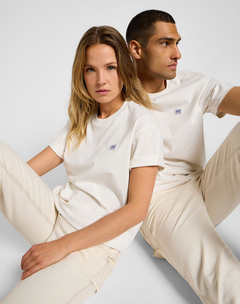 Lee Unisex WW T-Shirt In Ecru
