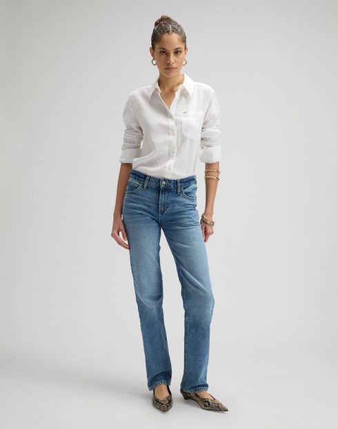Lee Women's All Purpose Shirt In Bright White - Rodeo In