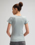 Lee Women's Baby T-Shirt In Desert Sage Stripe - Rodeo In