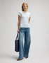 Lee Women's Baby T-Shirt In Halogen Stripe - Rodeo In