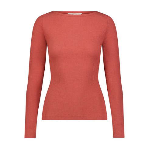 Lee Women's Boat Neck T-Shirt in Charcoal