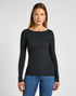 Lee Women's Boat Neck T-Shirt in Charcoal