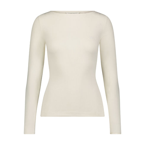 Lee Women's Boat Neck T-Shirt in Ecru - Rodeo In