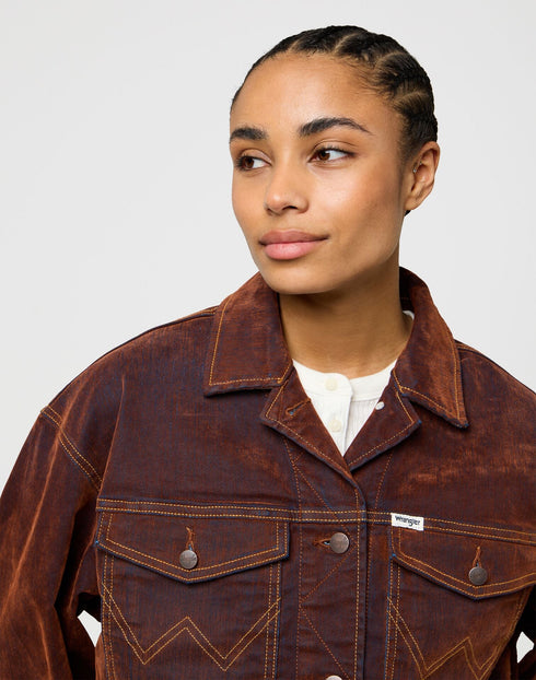 Lee Women's Cowboy Jacket In Cinnamon Chill - Rodeo In