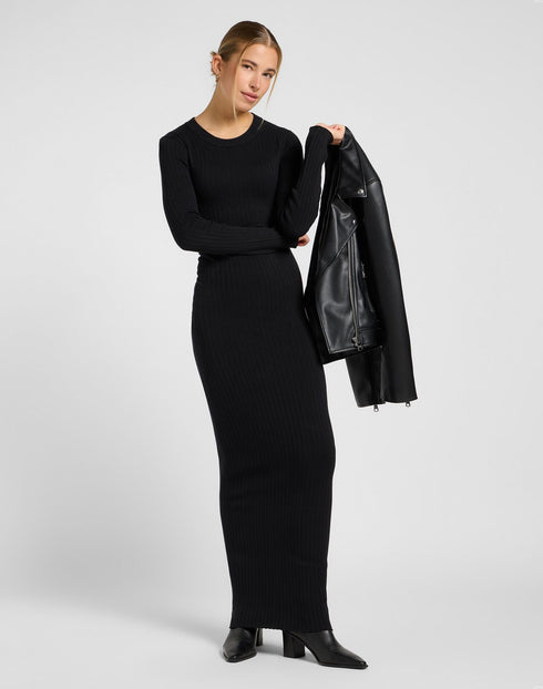 Lee Women's Crew Neck Maxi Dress In Unionall Black