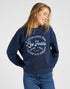 Lee Women's Crew Neck Sweatshirt In Mood Indigo