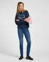 Lee Women's Crew Neck Sweatshirt In Mood Indigo