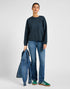 Lee Women's Crew Sweatshirt in Charcoal