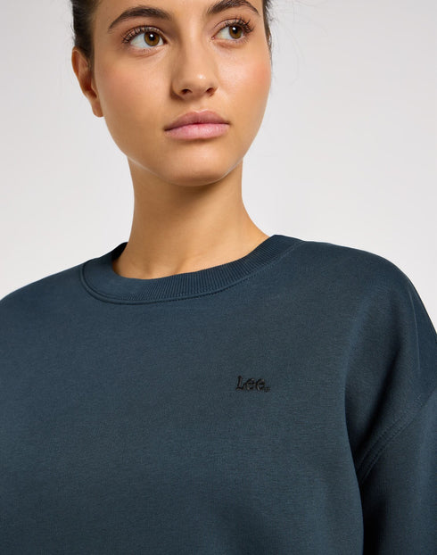 Lee Women's Crew Sweatshirt in Charcoal