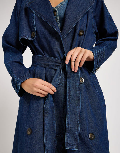 Lee Women's Denim Trench Coat In Home Bound