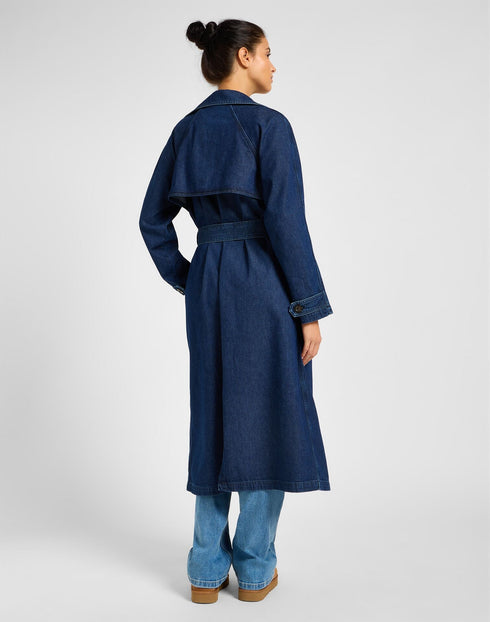 Lee Women's Denim Trench Coat In Home Bound
