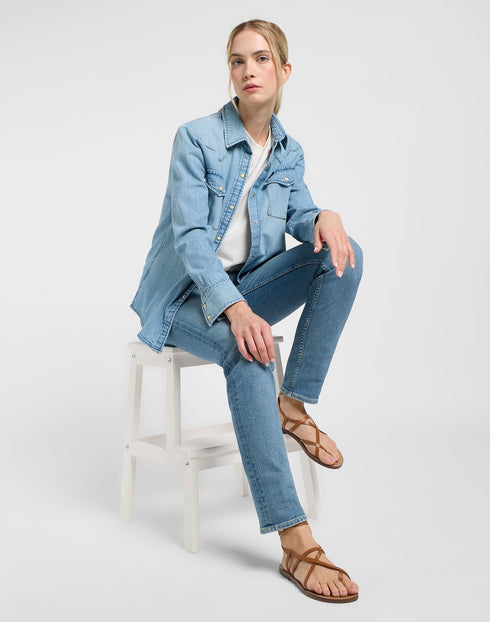 Lee Women's Elly Jeans In Cloudy Skies - Rodeo In