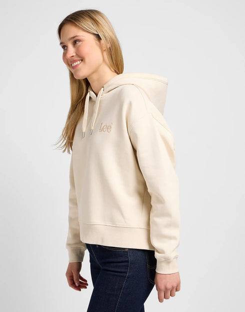 Lee Women's Essential Hoodie in Ecru