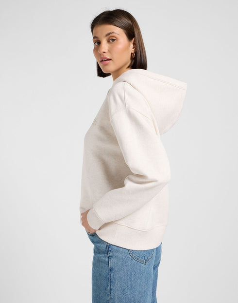 Lee Women's Essential Hoodie In Ecru Heather
