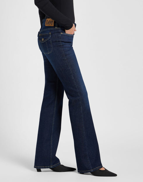 Lee Women's Flap Pocket Jessica Jeans In Bestowed Upon - Rodeo In