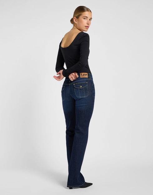 Lee Women's Flap Pocket Jessica Jeans In Bestowed Upon - Rodeo In