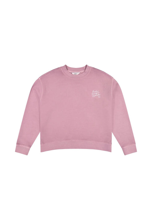 Lee Women's Graphic Crew Neck Sweatshirt In Plum Berry