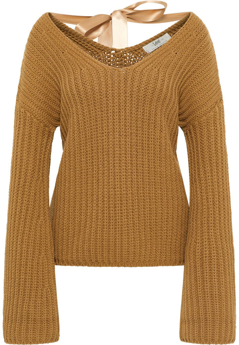 Lee Women's Kimono Sleeve Knit Sweater in Glazed Ginger