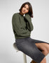 Lee Women's Knit Sweater in Olive Gray