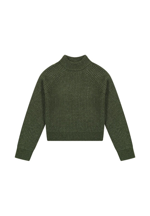 Lee Women's Knit Sweater in Olive Gray