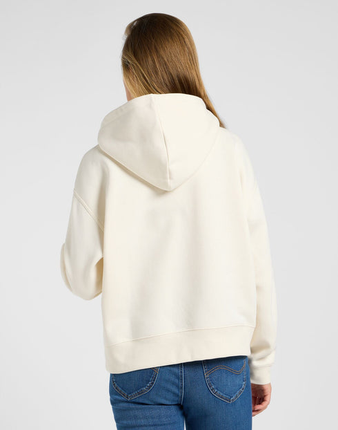 Lee Women's Logo Hoodie In Ecru