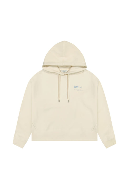 Lee Women's Logo Hoodie In Ecru