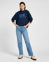 Lee Women's Logo Hoodie in Emperor Navy