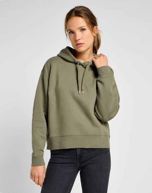 Lee Women's Logo Hoodie In Mercantile Green