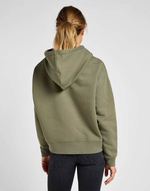 Lee Women's Logo Hoodie In Mercantile Green