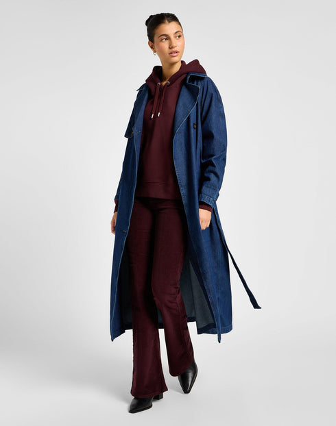 Lee Women's Logo Hoodie In Velvet Beet