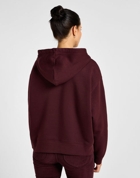Lee Women's Logo Hoodie In Velvet Beet