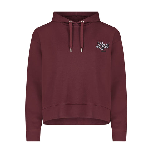 Lee Women's Logo Hoodie In Velvet Beet