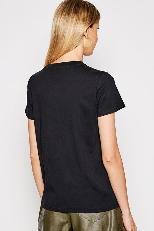 Lee Women's Wobbly Logo T-Shirt in Black
